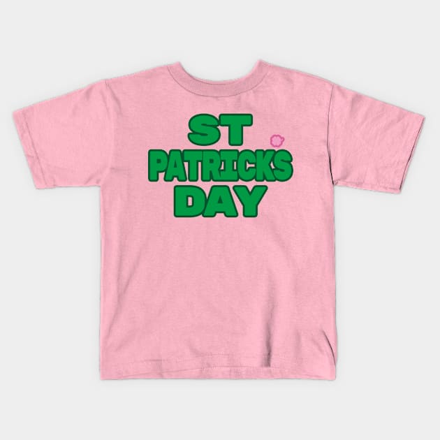 St Patricks Day Shamrock Kids T-Shirt by EunsooLee